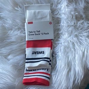 Lululemon crew sock 2 pack